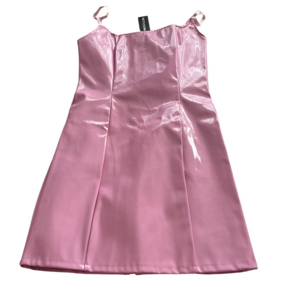 NWT Pretty Little Thing Pink Barbie Bodycon Dress XS 2 - Picture 3 of 5
